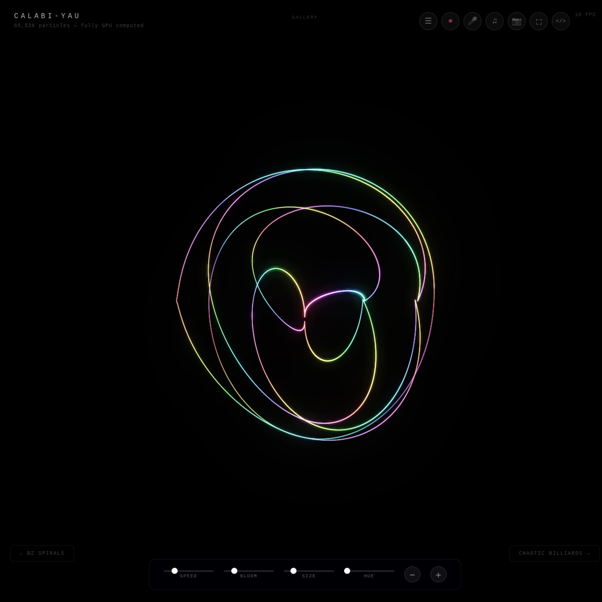 Calabi-Yau particle preview