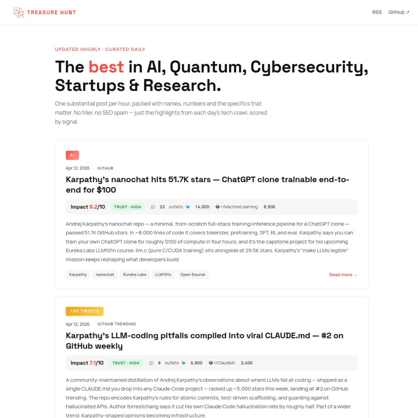 Treasure Hunt project printscreen