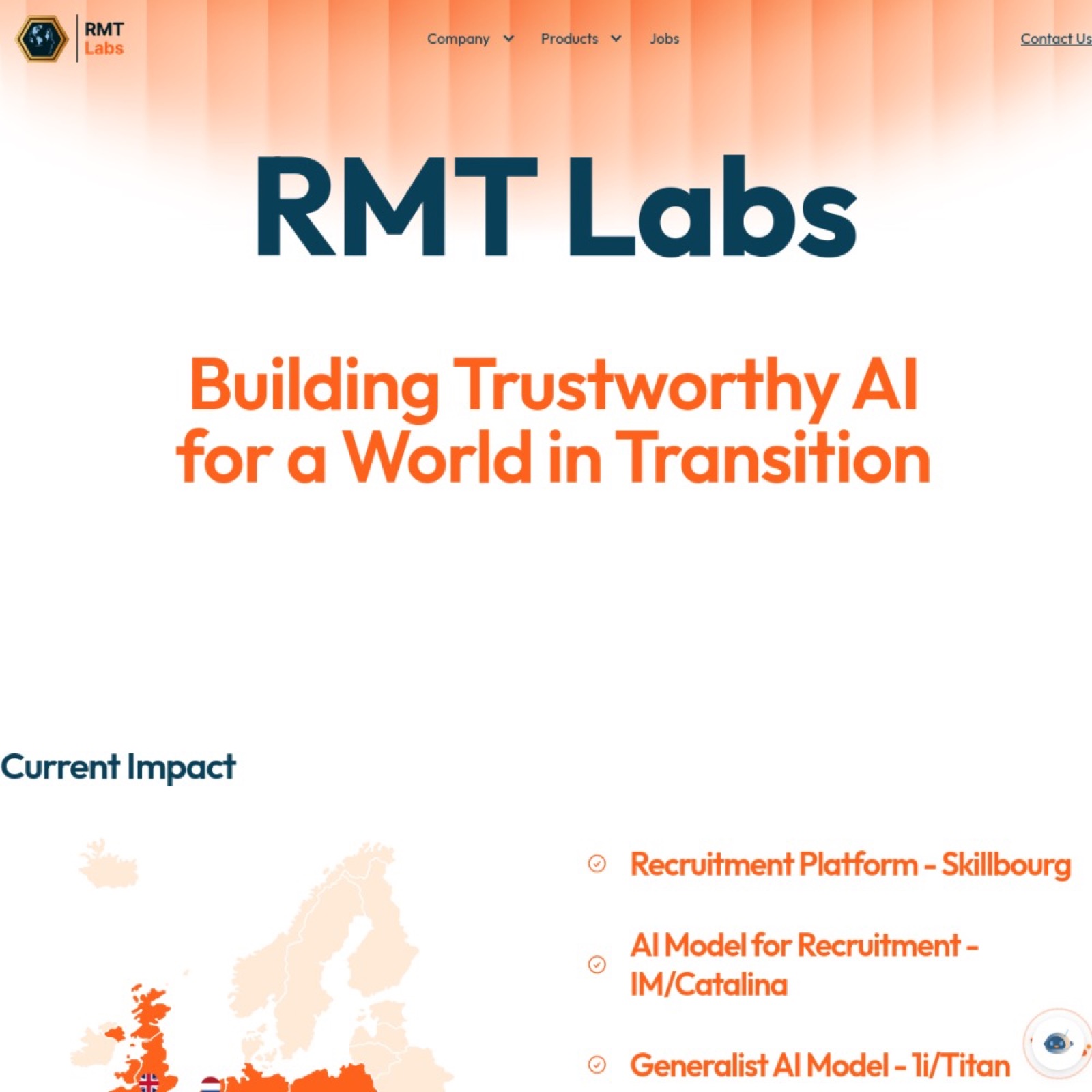 RMT Labs website printscreen